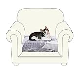 【Diseño Antideslizante】Además de la banda elástica antideslizante en la parte inferior de la funda del asiento del sofá, también hay hebillas elásticas que pueden envolver firmemente la funda del asiento sin deslizarse. Fácil de instalar y quitar, facilita el lavado regular de la funda elástica del asiento del sofá. Adecuado para familias con mascotas y niños.