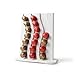 Supporto Verticale Capsule Caffè Doppia Faccia, Dispenser Cialde da Appoggio Salvaspazio, Contenitore per Capsule Compatibile con Nespresso Original – Fino a 40 Capsule (Bianco) immagine