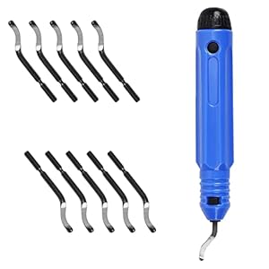 Ontbraamgereedschap Set, Ontbraamgereedschap Van Kunststof Met 8 Stuks Ontbramen Messen, Ontbraamgereedschap Van Metaal…