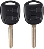 Lot de 2 Coques pour clé à Distance Heart Horse - pour Voiture to-y-o-ta C-a-m-ry, Ra-v4, Pr-a-d-o, C-o-r-OL-l-a, Ta-r-a-go, AV-e-NS-is, AV-a-l-on, Eh-co