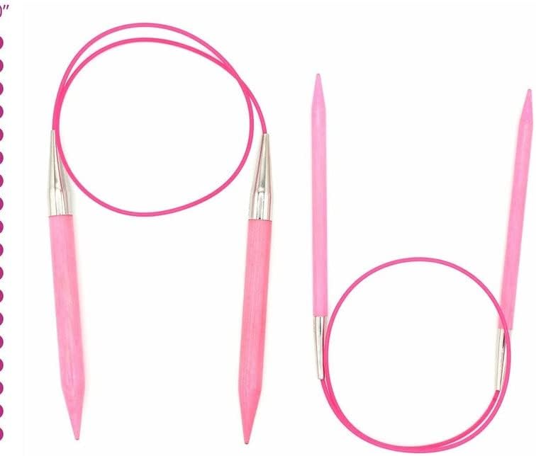 Lykke Agujas de tejer circulares, agujas circulares fijas rubor, agujas de tejer - 16" (40cm) (0.148 inUS 5) disponible en Yaxa Colombia