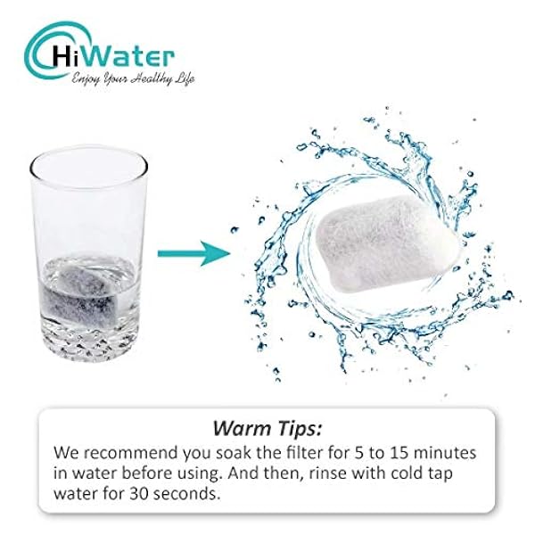 24-pack houtskoolfilters compatibel met Cuisinart koffiezetapparaat filtervervanging voor alle Cuisinart koffiewaterfilter - Hiwater