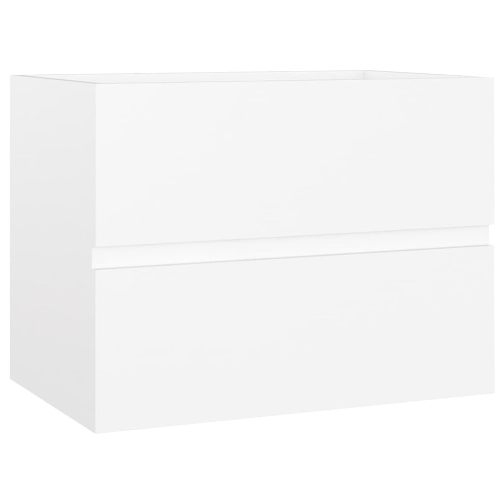 Mobile Lavabo Bianco 60x38,5x45 cm in Legno Multistrato-Mobile Bagno sospeso arredo Moderno mobili in Legno