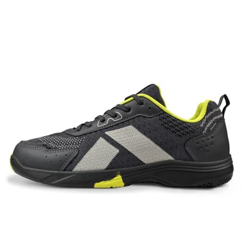 Image of Nivia Glister 2.0 Badminton Shoes for Men | Your Ultimate Companion for Superior Court Performance | Badminton Sports Shoes | Best Non Marking Court Shoes | (Grey /Orange /Red)