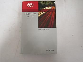 Paperback 2013 Prius v Owners Manual Book