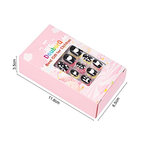 Henniu 120 pçs/conjunto unhas postiças fofas com cobertura completa pontas para unhas para crianças