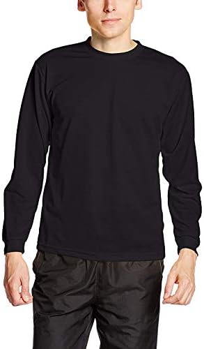 （14:00時点） [グリマー] 長袖 4.4オンス ALT ドライ ロングスリーブ Tシャツ 00304-ALT [クルーネック] メンズ ブラック LL