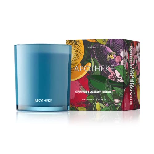Apotheke Eden Collection Luxury Scented Jar Candle, Orange Blossom Neroli, 11 Ounces - Bergamot, Lime, Orange, Neroli, Strong Fragrance, Aromatherapy #TOP2