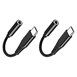 Leistet Nylon-geflochtener Draht gute Arbeit an Biegefestigkeit, haltbarste material erhöht die Zugkraft um 200%, der wirksame Schutz vom Kabelbruch bietet. Standard 3.5mm Audio Buchse und USB C Stecker für stabilen Anschluss, Spezielle zugentlastung kann 5000 biegen übernehmen und kann mehrmales An-und Abstecken aushalten.