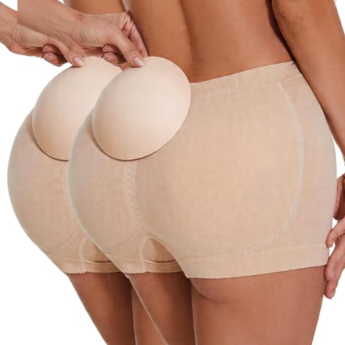 Image of Zimi Collection Tummy Control High Waist Butt Lifter Panties Padded Underwear for Women Hip Enahncer Body Shaper Boyshort