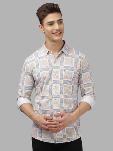 Image of BULLMER Trendy Regular Fit Striped Causal Full Sleeve Shirt for Men.