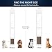 WANGXINGREN Dog Door for Sliding Glass Door, Adjustable Height 75 3/5