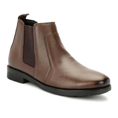 Image of NARKI Leather Chelsea Boots for Men|Soft Cushioned Insole, Slip-Resistance for Men 7003