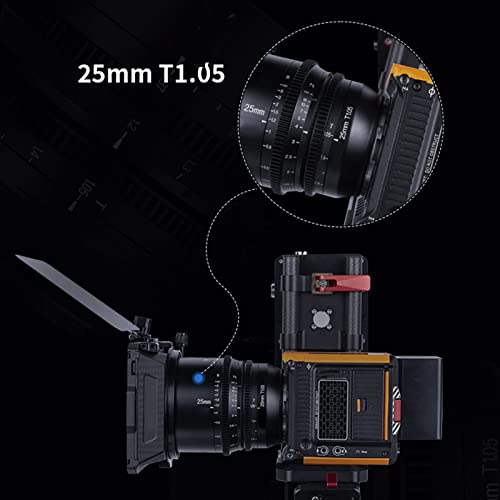 Metallkino-Objektiv, 13 Blatt mit stufenloser Öffnung, gedruckte Gleitposition auf Kinolinse mit Filmlinsenabdeckung – Bild 6