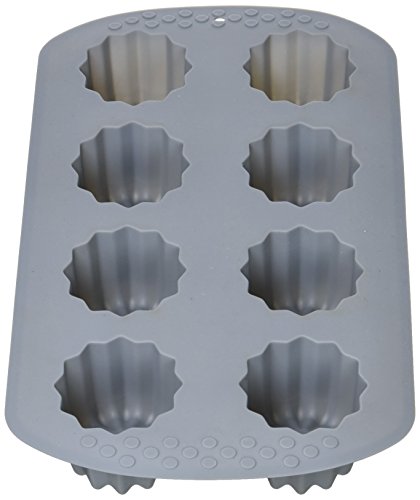 Lily cook CMKP5280 MOLDE 8" CANNELÉS 29x17 cm, Silicone, Mehrfarbig, One Size Cover