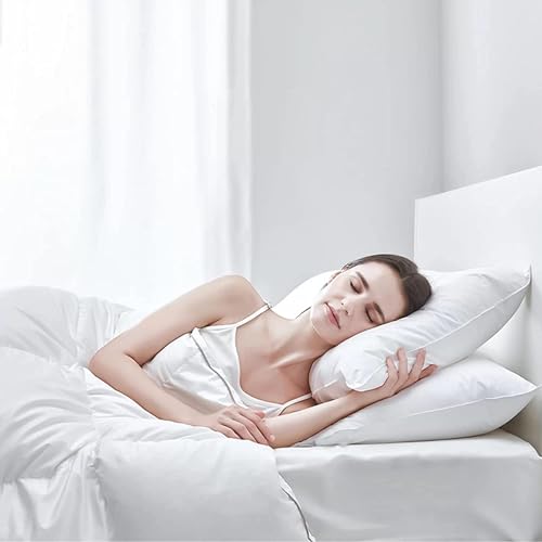 Fzzor Soft Flat Comfy Thin Pillows Standard Size Set Of 2,Premium Soft Support Bed Pillows For Sleeping,Down Alternative Breathable Pillows For Side Back Or Stomach Sleepers(20X26In ) thumb #4