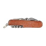 Thirsty Rhino Util, Rosewood Utility Pocket Knife, 7-in-1 Multi-Function Multi-Tool, Rosewood (Set of 1)