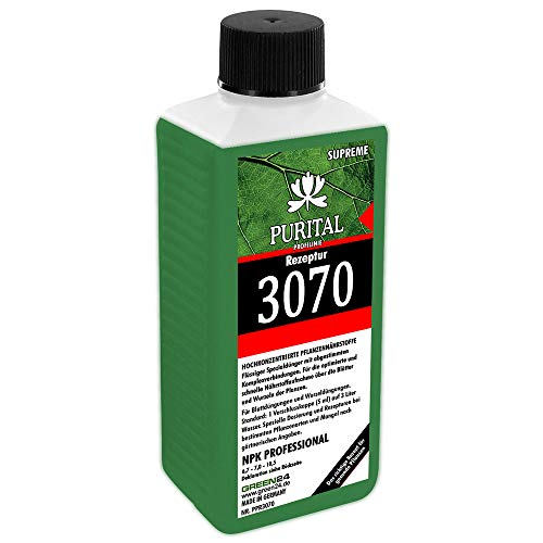Rezeptur 3070 NPK 6,7+7,0+10,5 Flssig-Dnger, System Volldnger  (Stickstoff Phosphat Kalium) mit Spurennhrstoffen Eisen Kupfer Mangan  Molybdn Zink : Amazon.de: Garten