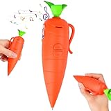 Karotten Aufnahme Stift, 60 Sekunden Karotten Stift mit Wiedergabe und Aufnahmefunktion, 2026 Karottenförmiges Aufnahmegerät, Schreibwerkzeug für Frauen Kinder, Geschenk Lustig