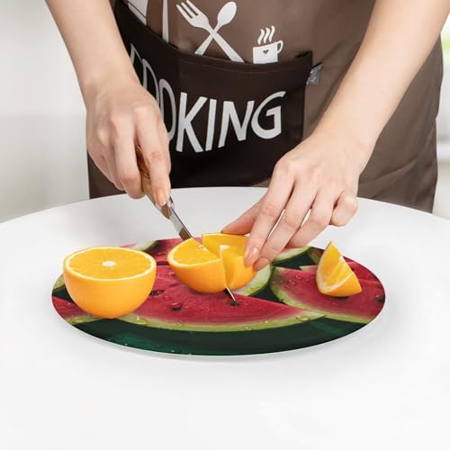 Planche à découper en verre pastèque durable pour comptoir - 8