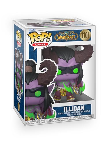 Epic Collectibles Pop Games: World of Warcraft - Illidan with Warglaive of Azzinoth Vinyl Figure Included with Box Protector Compatible for Funko