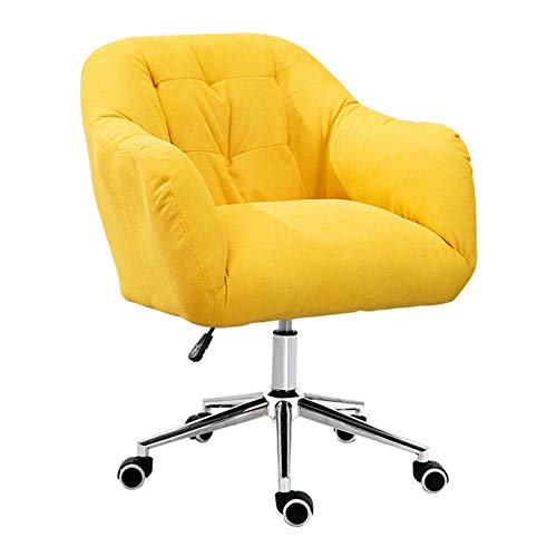 Chaise de bureau pivotant en velours doux supportant 150 kg pour l'étude
