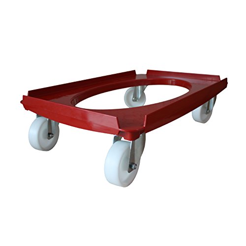 Möbelhund Transportroller Rollbrett Rollplatte Rot 625 x 42 mm 250 kg Bäckerei Cover