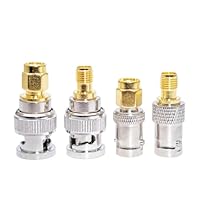 JZK Set mit 4 Hochfrequenz-Koaxialsteckern, SMA-Stecker, Buchse auf BNC-Adapter, BNC-Stecker, Buchse auf SMA-Stecker