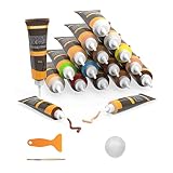 NADAMOO Floor and Furniture Repair Kit 18 Colors, Wood Filler Stain Touch Up Scratch Hole Repair for