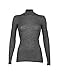 Produktbild Dilling Rippshirt für Damen mit Stehkragen aus 100% Bio-Merinowolle Dunkelgrau meliert 36