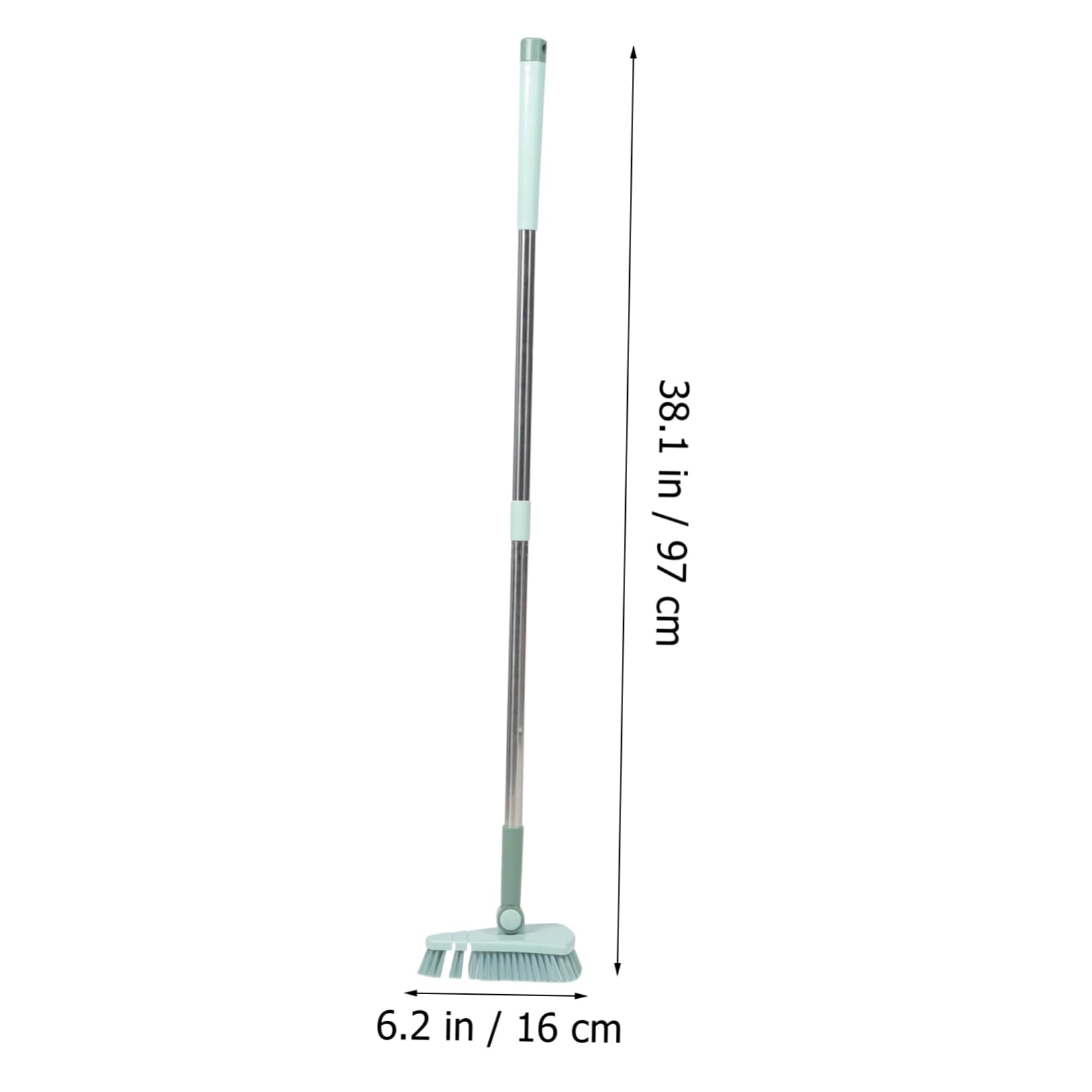 GANAZONO Swimming Pool Wall Brush Stiff Bristle Cleaning Brush Pole for Tiles Floors Household Practical and Comfortable