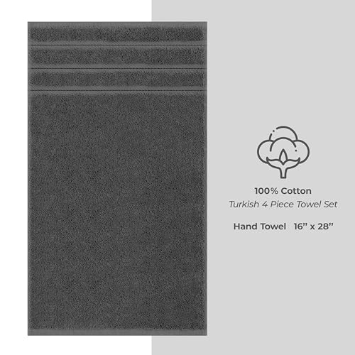 image for American Soft Linen Luxury Hand Towels for Bathroom, 600 GSM 100% Cott