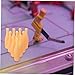 YARNOW 10pcs Bowling Table Bowling Party Decorations Bowling Pin Tabletop Mini Bowling Balls for Bowler Bag Pins Bowling Accessory Bowling Supply Plastic Beige
