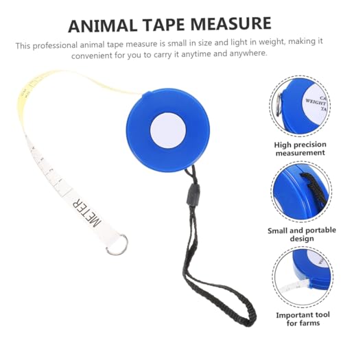 Cinta métrica retráctil para peso de animales WOONEKY miniatura 3
