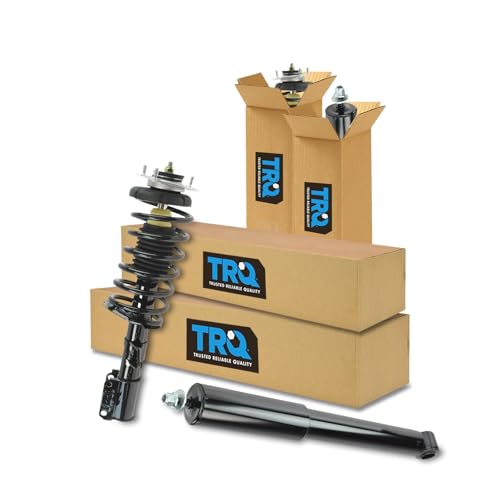 Image of TRQ Front and Rear Complete Strut Assembly & Shock Absorber Kit Complete Strut & Coil Spring Assembly Compatible with 1993-1997 Volvo 850 1998-2004 C70 1998-2000 S70 V70