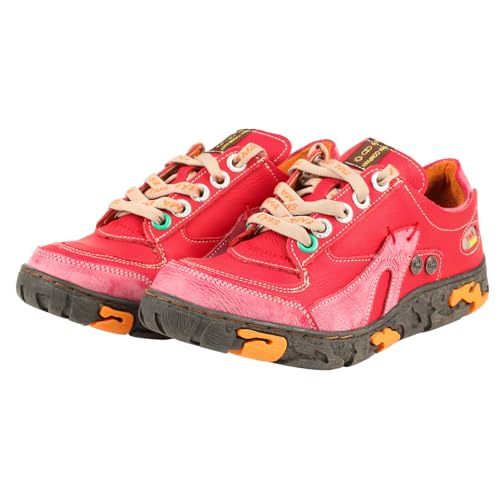 TMA EYES Women's Flat Shoes Lace-Up Casual Fashion Comfortable Leather Shoes3