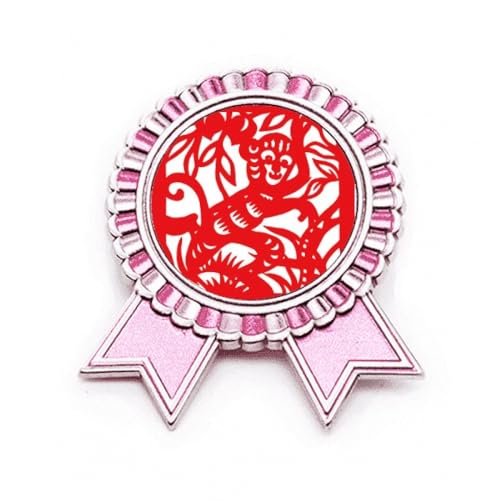 Broche singe en papier rose : personnalisez vos tenues ternes avec le Zodiaque