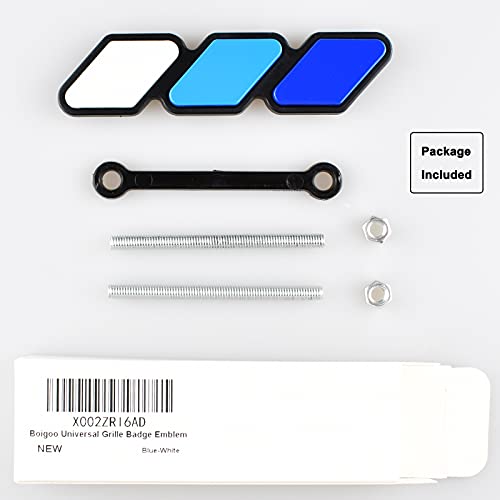 Image of Boigoo Tri-Color Grille Badge Emblem - Cars Front Decoration Accessories
