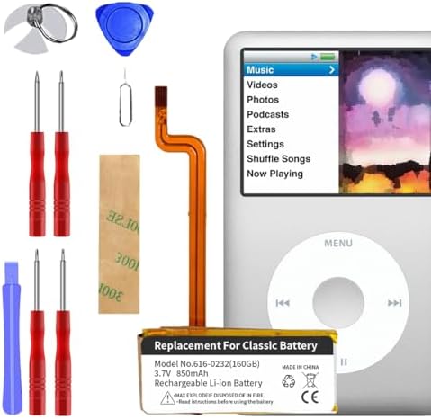 Ipod Classic Battery Replacement 850mAh Replacement Battery For