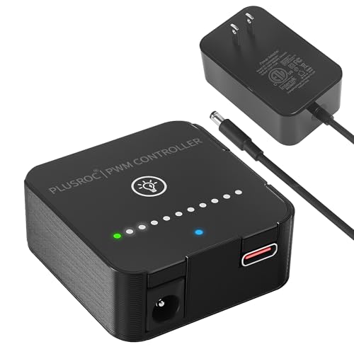 PlusRoc 12V DC PWM Fan Controller Hub, 60W Output for PC Cooling Fans