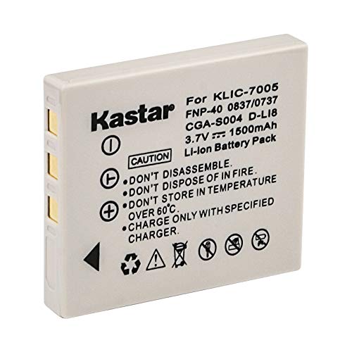 Kastar 1-Pack Battery Replacement for Praktica Luxmedia 12-03 6015 8503 8403 8303 LB-5030 LM 8403 LM 8503 LM 8303 LM 7403 LM 7303 LM 7203 DCZ 10.3 12-HD, D-Li63 FNP-40 CGA-S004, KLIC-7005 D-Li102
