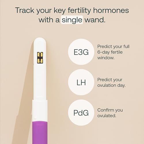Mira Max Fertility Monitor & Ovulation Test Kit for Women, At-Home Hormone Tracker for LH, PdG & E3G, Digital Analyzer with 20 Test Wands, Lab-Accurate Results with Mira App & Personalized AI Insights - Image 3