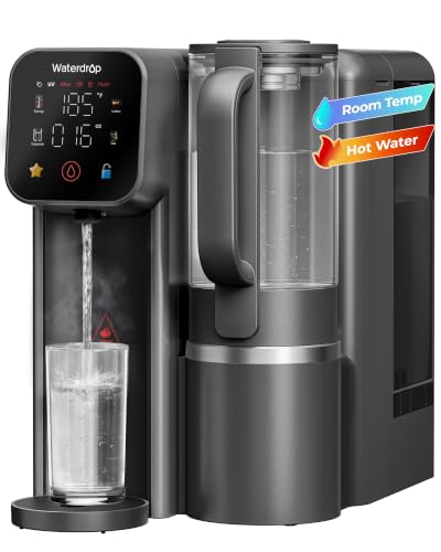 Image of Waterdrop M6H Instant Hot Reverse Osmosis System Countertop Water Filter, 7-Stage, NSF /ANSI 58 & 372 Certified, 3:1 Pure to Drain Ratio, 5 Temperature Options, RO System with Glass Pitcher, BPA-Free
