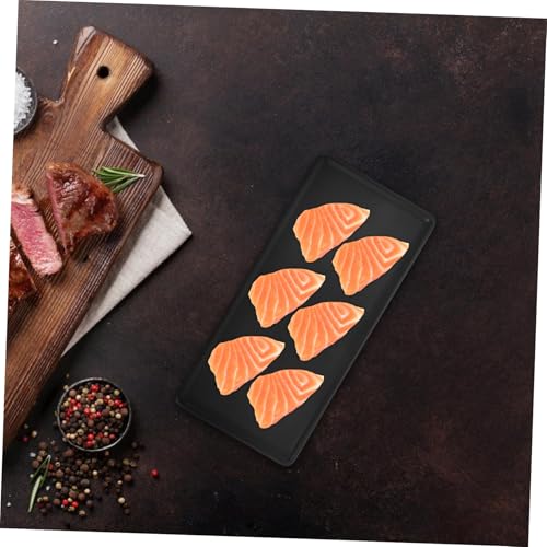 Set de platos japoneses rectangulares de cerámica miniatura 5