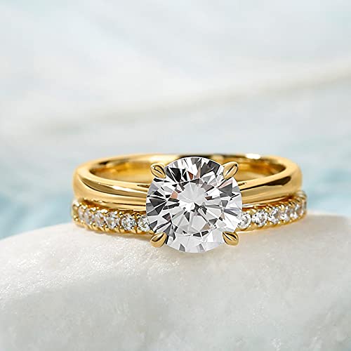 Jeulia 925 Sterling Silver Ring Set Wedding Rings Engagement Rings for Women Anniversary Promise Ring Bridal Sets