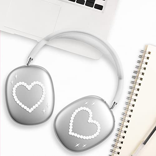 Aiiekz Case Cover For Airpods Max, Painted Soft Tpu Anti-Scratch Protective Ear Cups Case For Apple Airpods Max Headphones (Love Heart) #TOP1