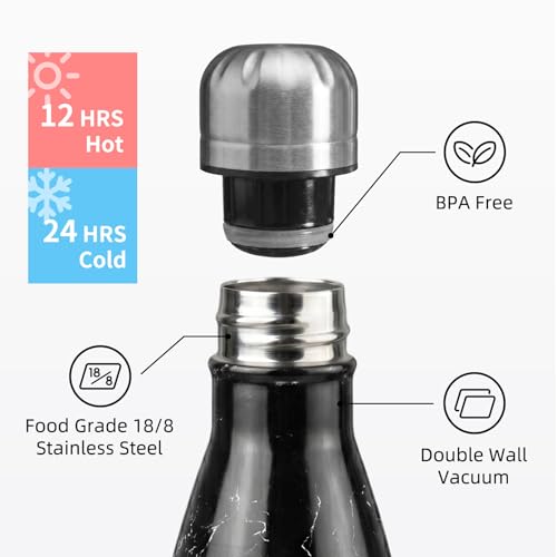 Image of Konokyo 24 Pack 25 oz Insulated Stainless Steel Water Bottle