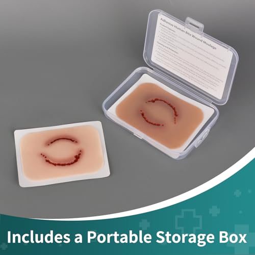 Image of Trauma Wound Packing Trainer, Trauma Simulation Human Bite Wound Moulage, First Aid Trauma Care Simulator for Medical Training