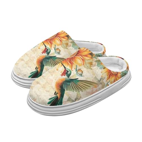 Womens House Slippers Cozy Bedroom Shoes Closed Toe Slippers Winter Indoor Shoes Memory Foam Cotton Shoes