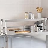 INLIFE Aufsatzboard für Küchentisch 110x30x35 cm Edelstahl,Wirtschaft & Industrie,Gastronomie,4.6 KG,376448